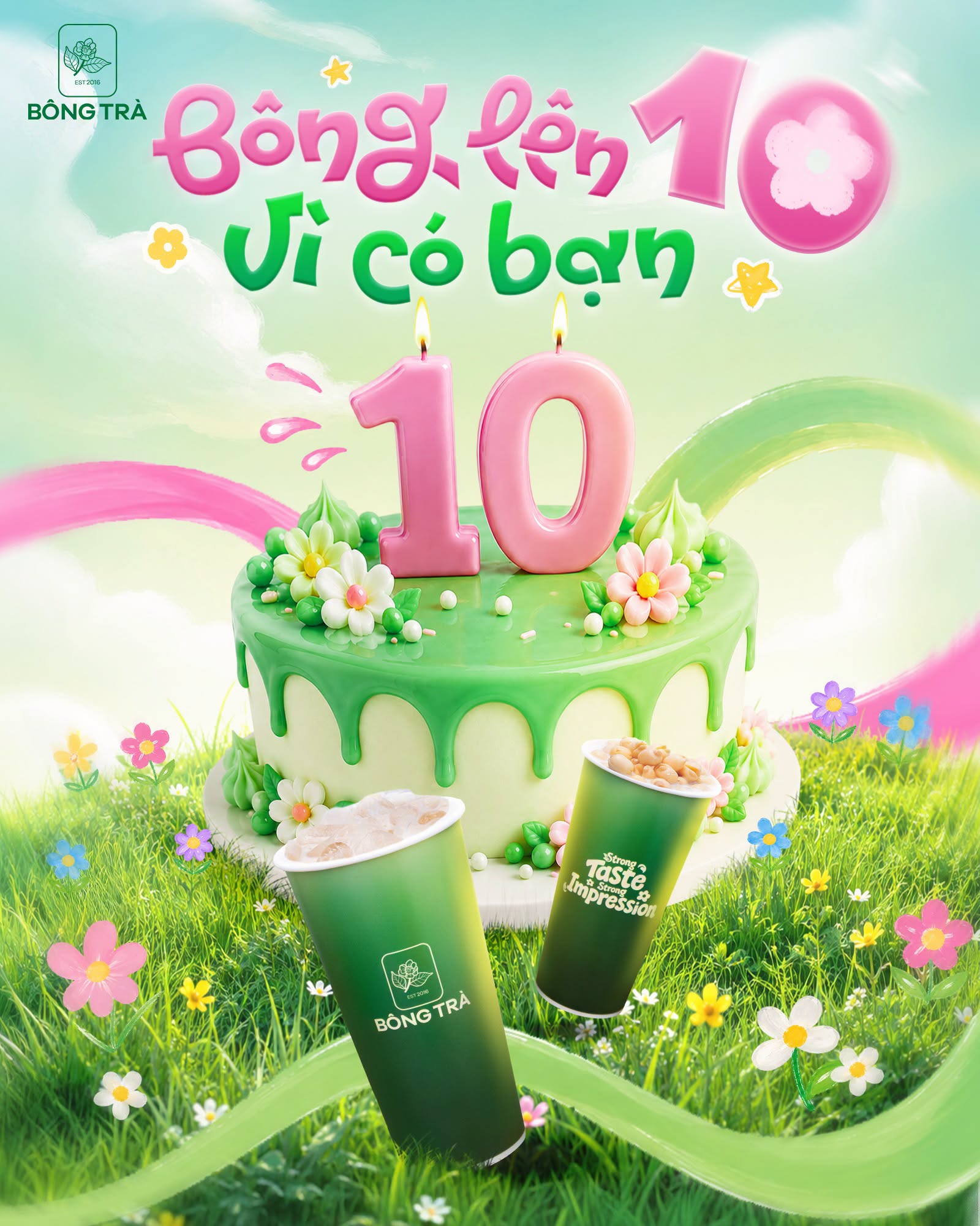 BÔNG LÊN 10 - VÌ CÓ BẠN.