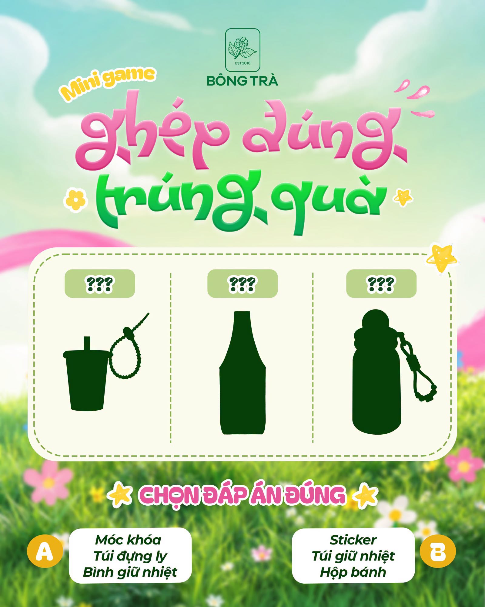 MINIGAME: GHÉP ĐÚNG TRÚNG QUÀ.