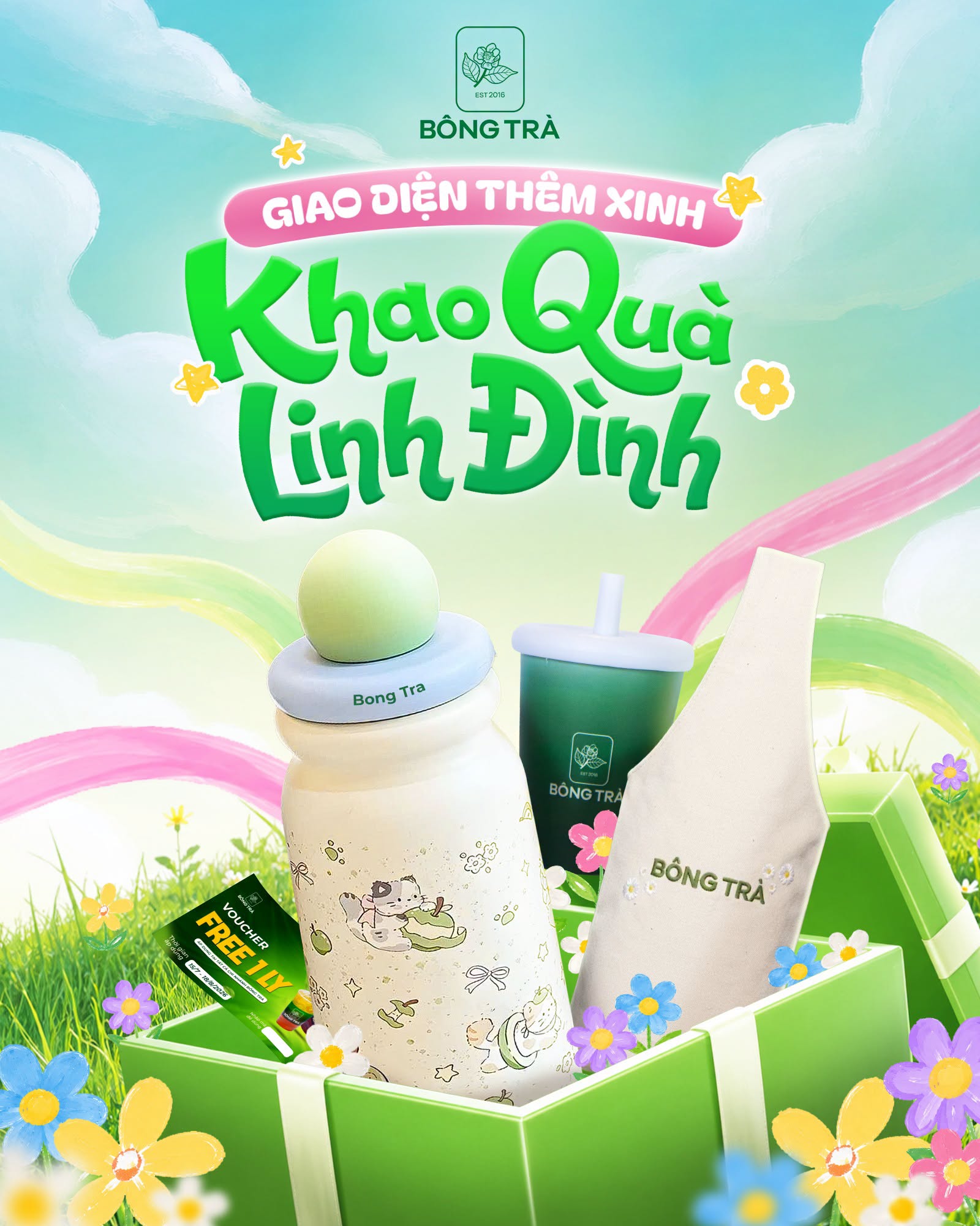 GIAO DIỆN THÊM XINH, KHAO QUÀ LINH ĐÌNH